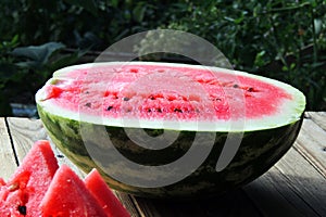 Ripe red watermelon