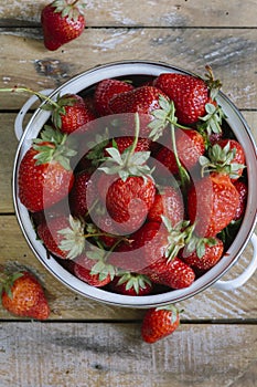 Ripe strawberries