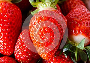 Ripe strawberries in a ba. Seasonal fruit. Vegetarian diet. Tasty and healthy. Ripe Strawberries. Red fruit. A perfect dessert. Ca