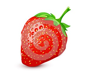 Ripe strawberry