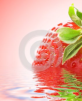 Ripe strawberry