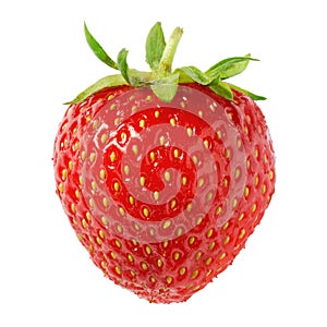 Ripe strawberry isolated