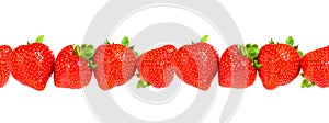 Ripe strawberry seamless background