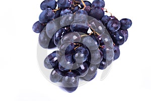 Ripe sweet grapes on white background photo