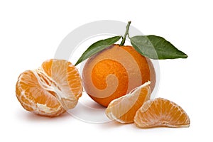 Ripe tangerines photo