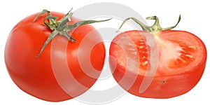 Ripe tomato cut