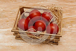 Ripe tomato fruits on a light background