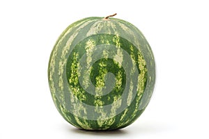 Ripe watermelon isolated on white background. Juicy watermelon close-up