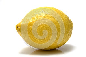 Ripe whole lemon