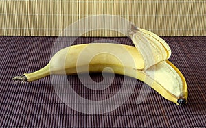 Ripe yellow banana
