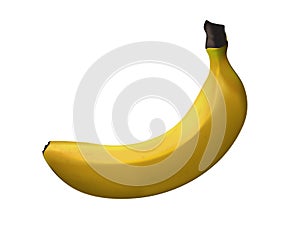 Ripe yellow banana - vector art