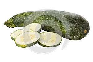 Ripe zucchini or courgette