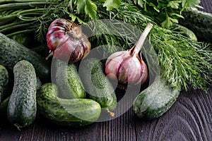 The ripened vegetable marrows