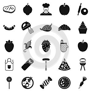 Ripeness icons set, simple style