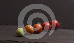 Ripening stages of tomato