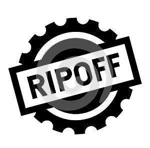 Ripoff black stamp