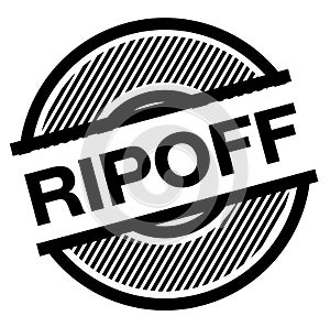 Ripoff black stamp