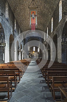 Ripoll monastery Interior overview