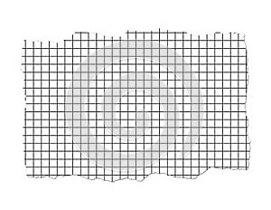 Ripped Graph Paper Illustration photo