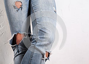 Ripped jeans photo