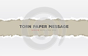 Ripped paper message photo