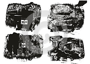 Ripped & Torn Paper Background Grunge Punk Style High Detail Abstract Vector Background Set