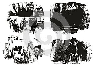 Ripped & Torn Paper Background Grunge Punk Style High Detail Abstract Vector Background Set