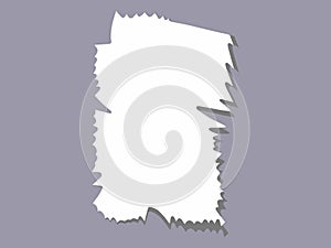 Ripped Torn Paper Texture Illustration. Ripped torn sheets of paper