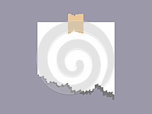 Ripped Torn Paper Texture Illustration. Ripped torn sheets of paper