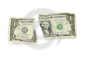 Ripped usa dollar