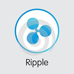 Ripple - Cryptocurrency Logo.