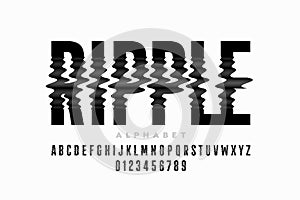 Ripple effect font