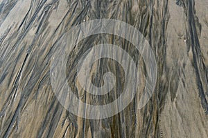 Ripple marks on sand beach