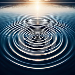 Ripple Rings Concentric circles on the surface of ca