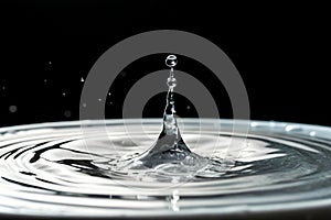 Ripple of water or water drop splash