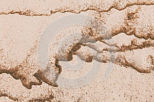 rippled sand texture on beach