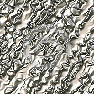 Rippled silver surface