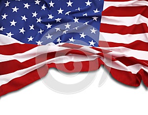 Rippled USA flag