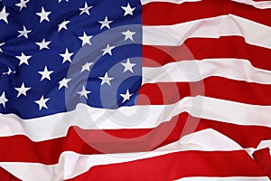 Rippled USA flag