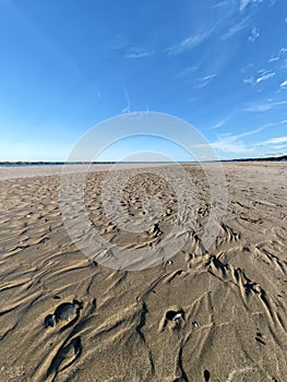 Ripples on the beach. Montesilvano, Abruzzo