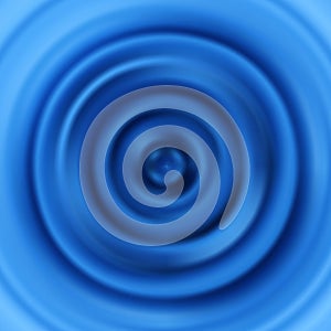 Ripples. Circular vibrations. Vector pattern