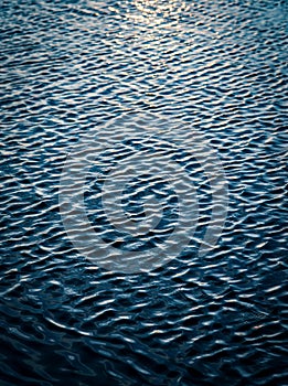 Ripples detail on flooding