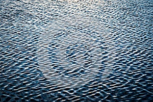 Ripples detail on flooding