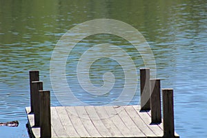 Ripples on the Lake Beyond the Dock photo