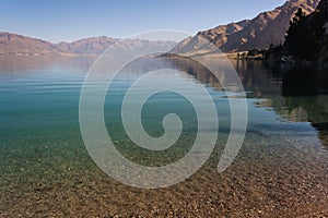 ripples on lake Hawea