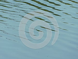 Ripples on the lake under the sun