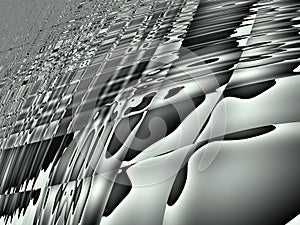 A ripples of the oil.