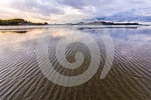 Ripples in the Sand on Long Beach in Tofino photo