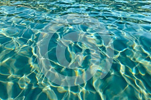 Ripples on the sea water