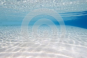 Ripples of sunlight underwater